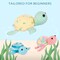 Art & Gift; Crochet Kit for Beginners, Beginner Crochet Kit for Adults with Step-by-Step Video Tutorials, DIY Crochet Animal Kits Kids Knitting Supplies, 3 Pack Turtle Family (40%+ Yarn) & Organizer Storage Tote Bag; Category:Crochet Kits; Image:4